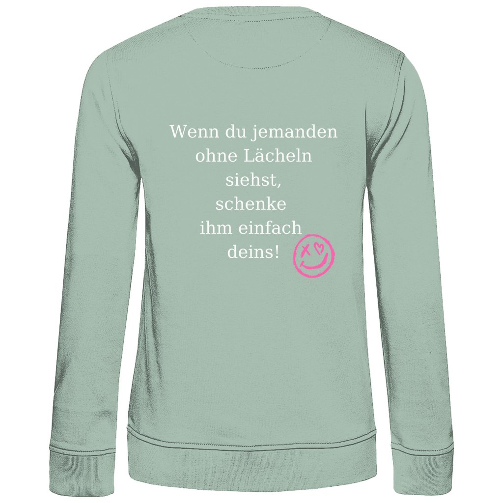 Damen Sweatshirt "Lächeln" - Grafikmagie