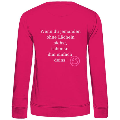 Damen Sweatshirt "Lächeln" - Grafikmagie