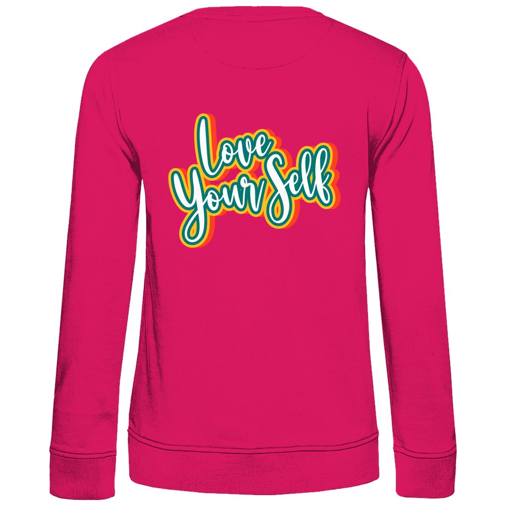 Damen Sweatshirt "Love yourself" - Grafikmagie