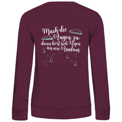 Damen Sweatshirt "Mach die Augen zu..." - Grafikmagie