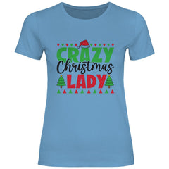 Damen T-Shirt "Crazy Christmas Lady" - Grafikmagie