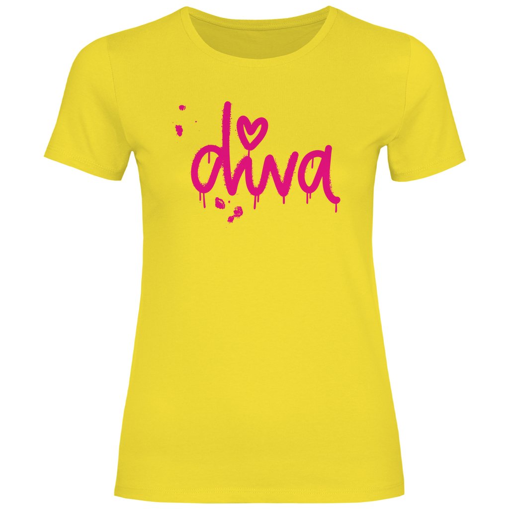 Damen T-Shirt "diva" - Grafikmagie