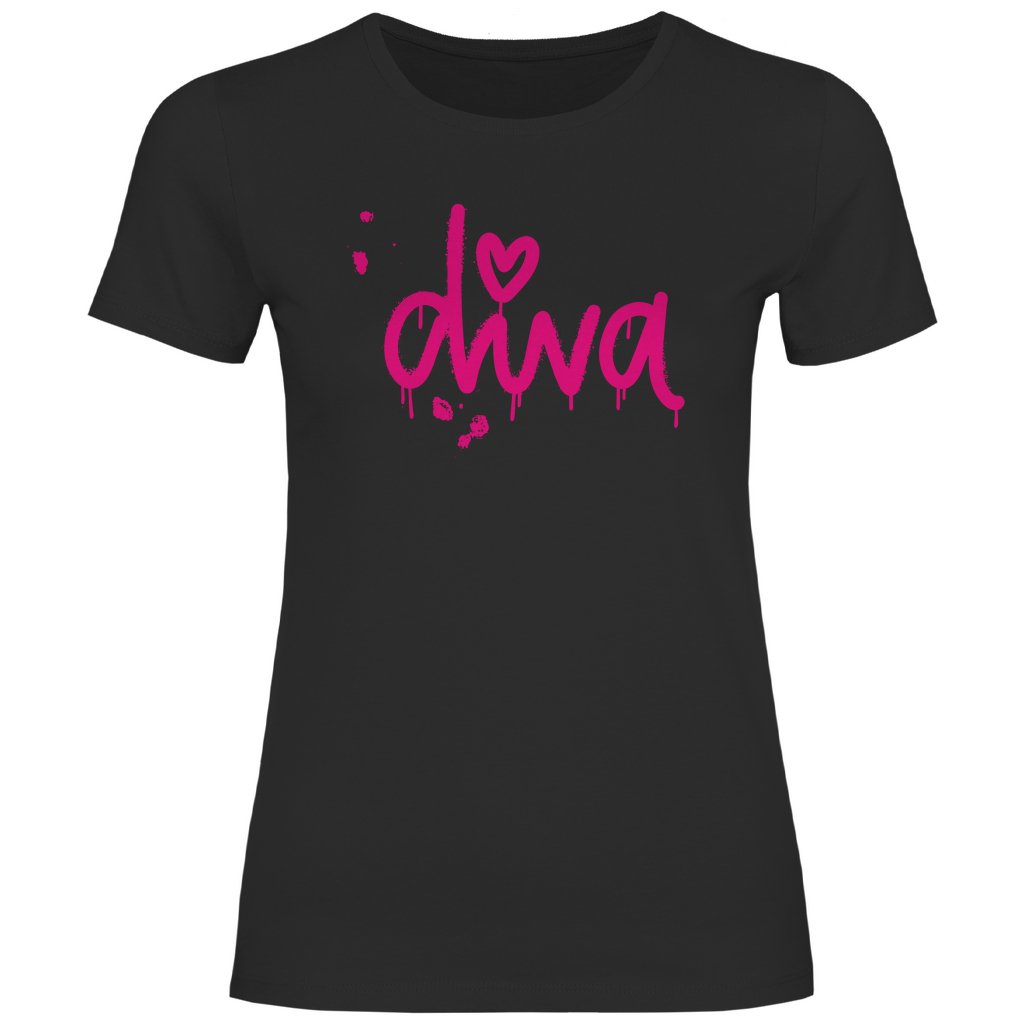 Damen T-Shirt "diva" - Grafikmagie