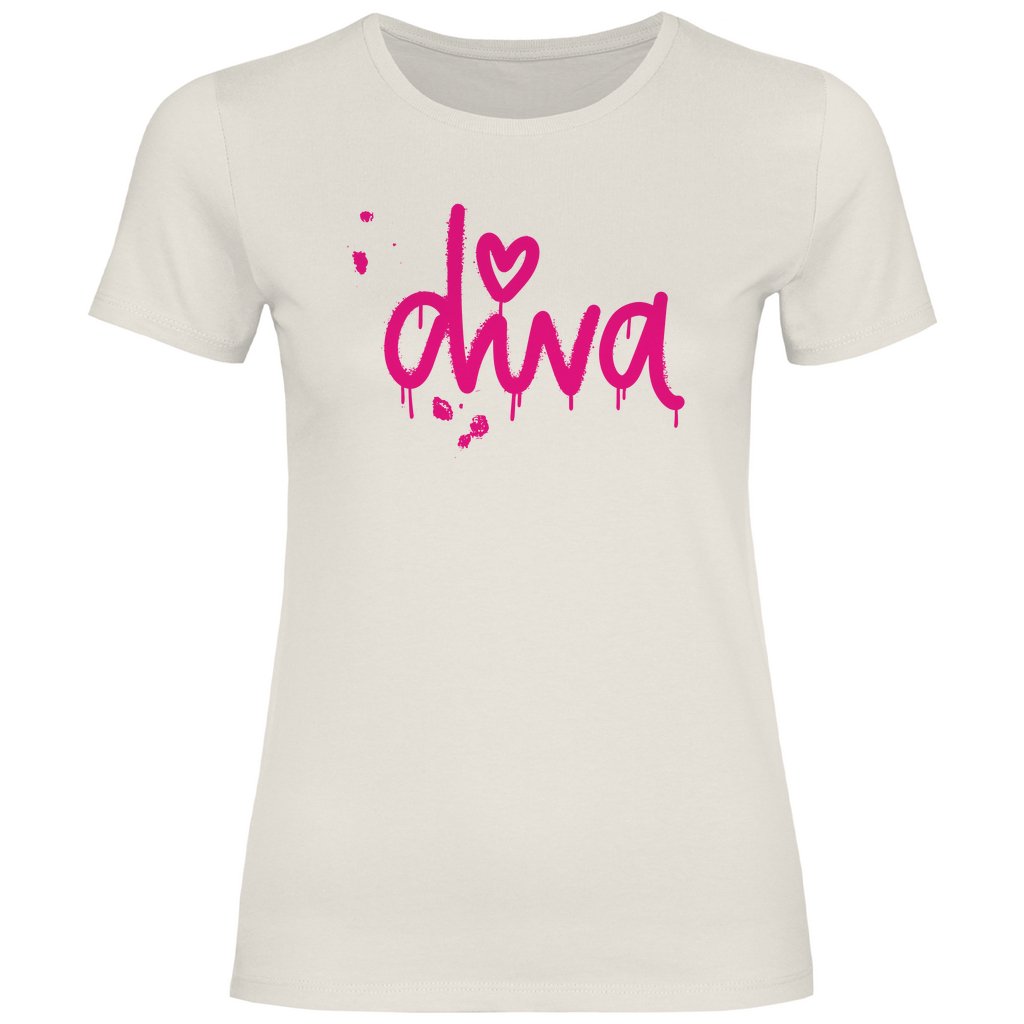 Damen T-Shirt "diva" - Grafikmagie
