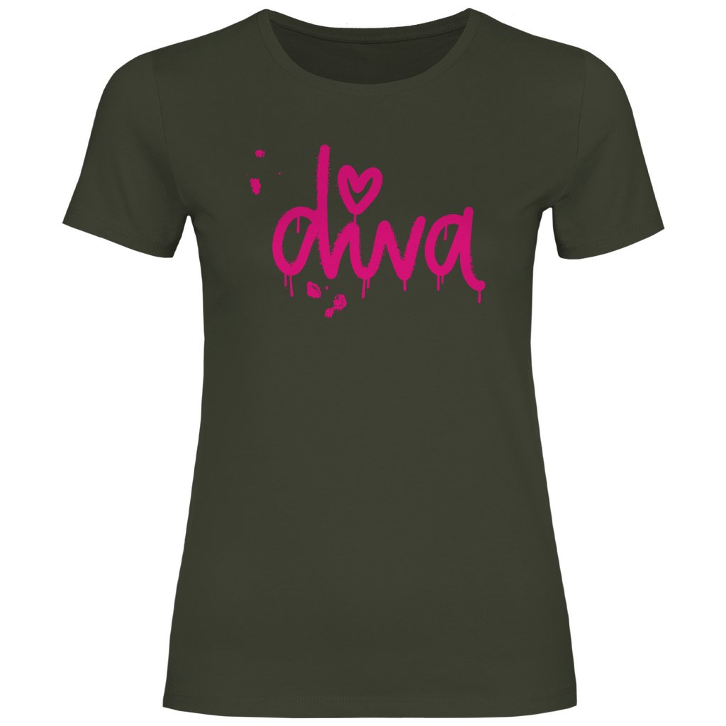 Damen T-Shirt "diva" - Grafikmagie
