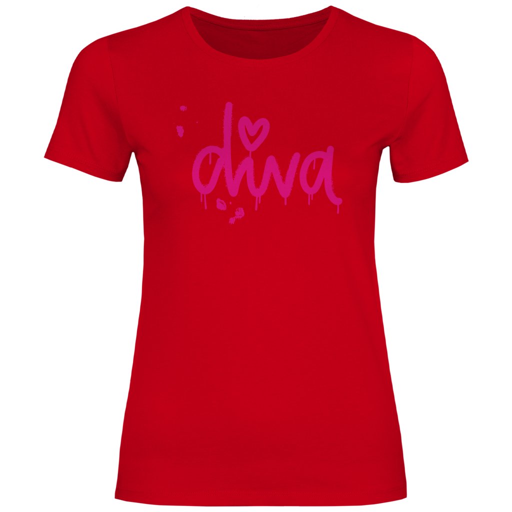 Damen T-Shirt "diva" - Grafikmagie