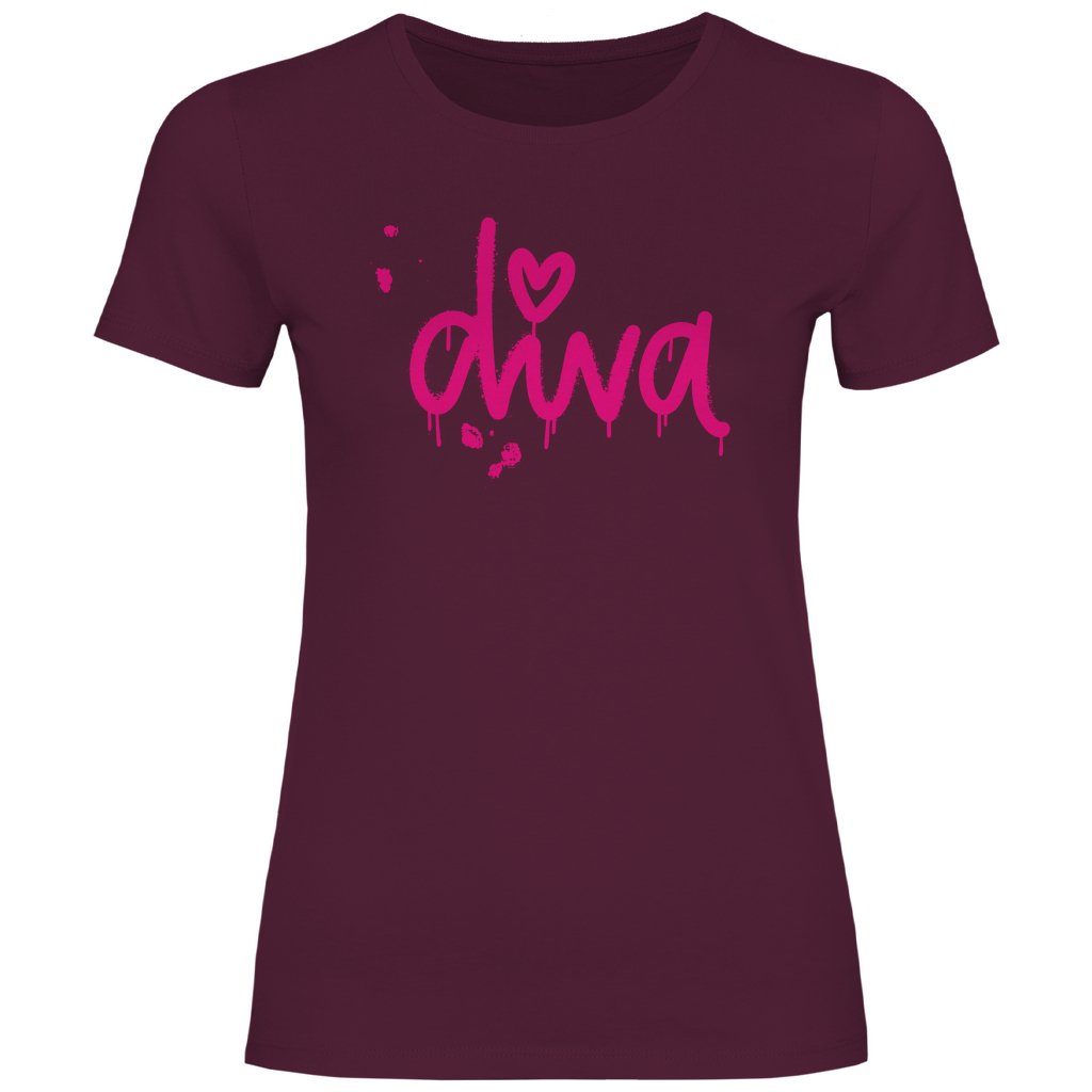 Damen T-Shirt "diva" - Grafikmagie