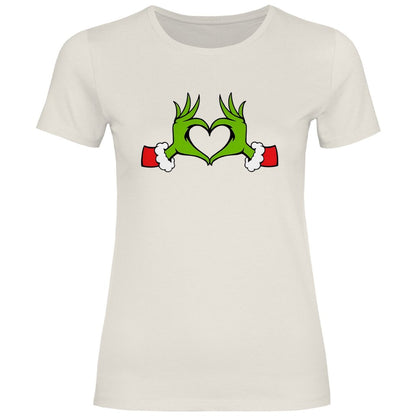 Damen T-Shirt "Grinch Herz" - Grafikmagie