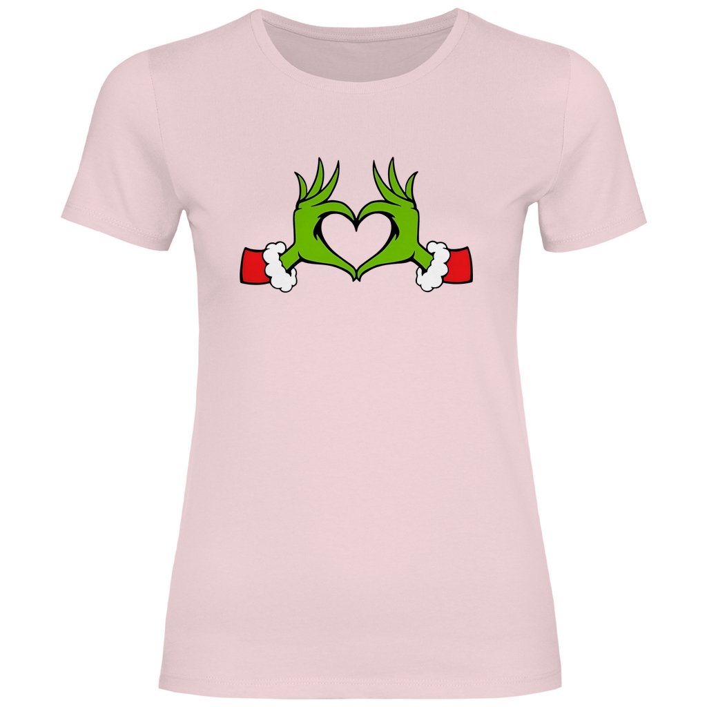 Damen T-Shirt "Grinch Herz" - Grafikmagie