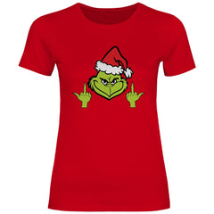 Damen T-Shirt "Grinch Mittelfinger" - Grafikmagie