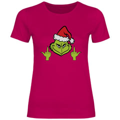 Damen T-Shirt "Grinch Mittelfinger" - Grafikmagie