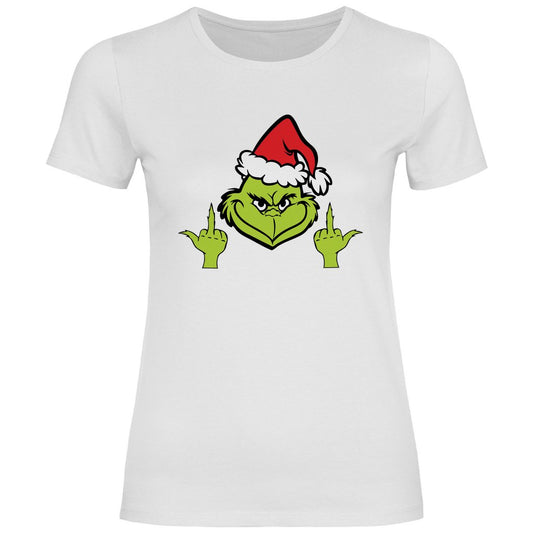 Damen T-Shirt "Grinch Mittelfinger" - Grafikmagie