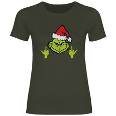 Damen T-Shirt "Grinch Mittelfinger" - Grafikmagie