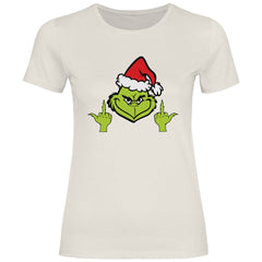 Damen T-Shirt "Grinch Mittelfinger" - Grafikmagie