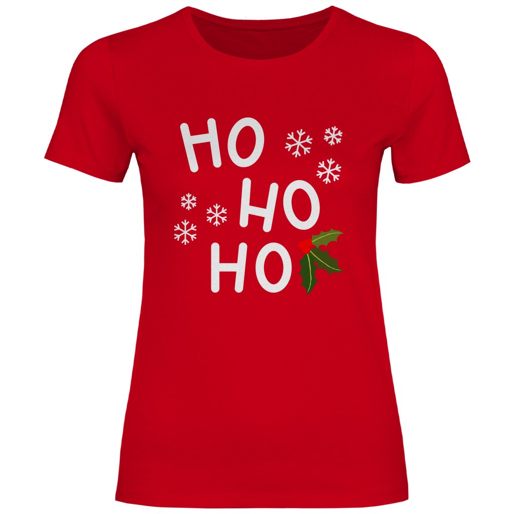 Damen T-Shirt "HO HO HO" - Grafikmagie