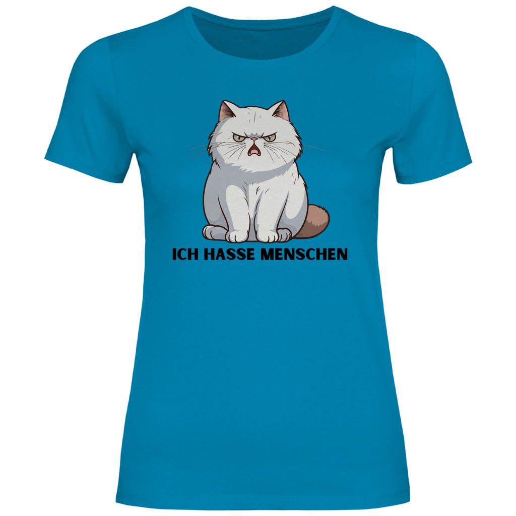 Damen T-Shirt "Ich hasse Menschen" - Grafikmagie
