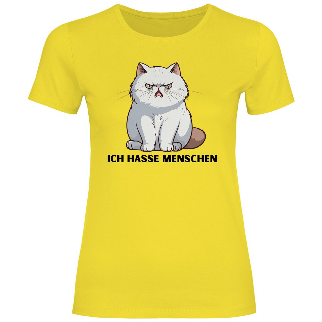 Damen T-Shirt "Ich hasse Menschen" - Grafikmagie