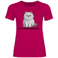 Damen T-Shirt "Ich hasse Menschen" - Grafikmagie