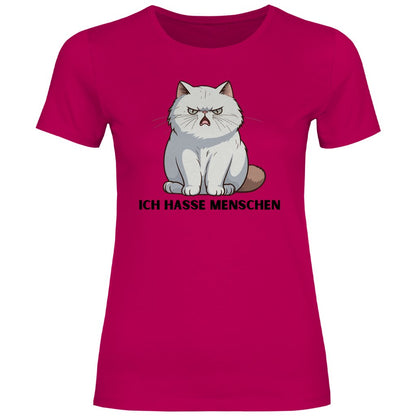 Damen T-Shirt "Ich hasse Menschen" - Grafikmagie
