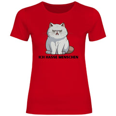 Damen T-Shirt "Ich hasse Menschen" - Grafikmagie