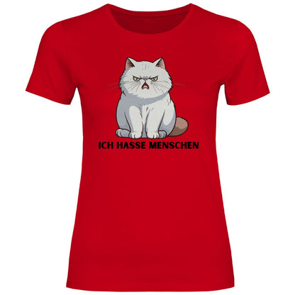 Damen T-Shirt "Ich hasse Menschen" - Grafikmagie
