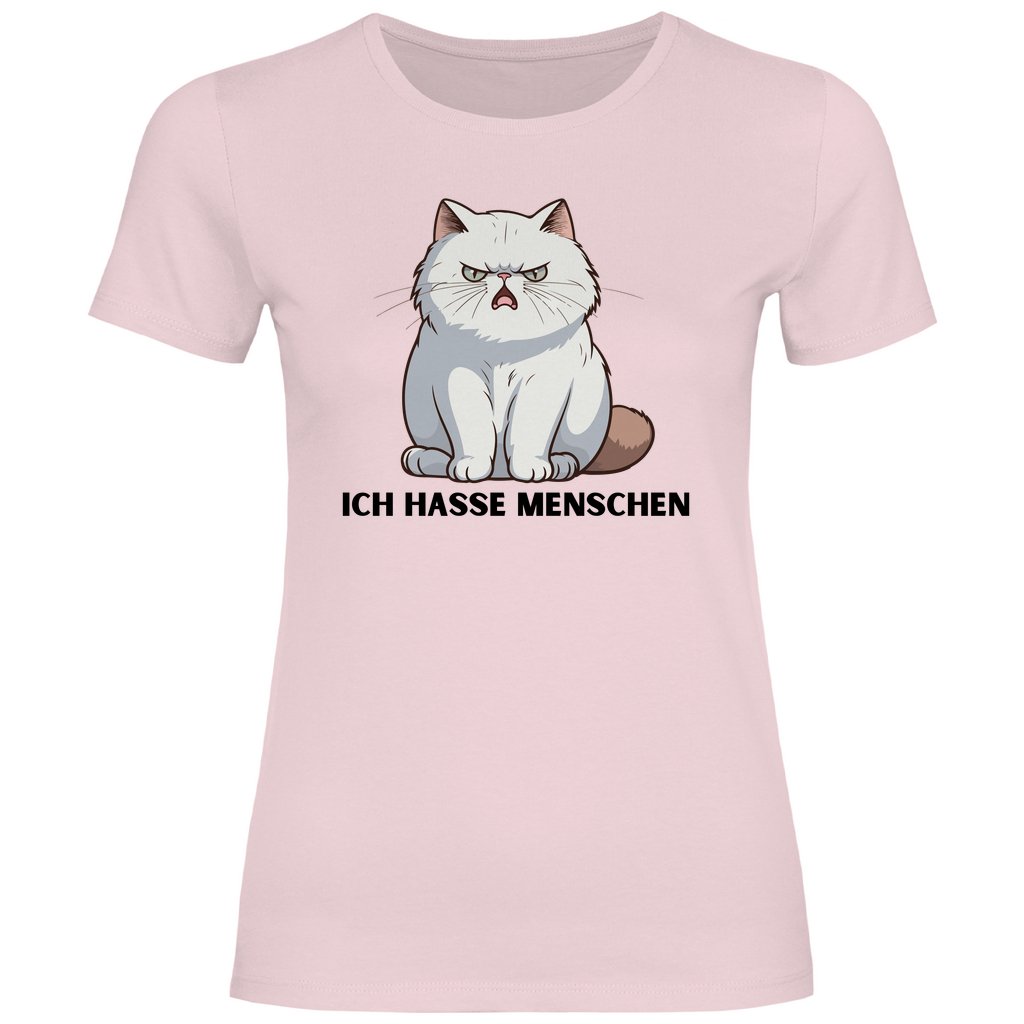 Damen T-Shirt "Ich hasse Menschen" - Grafikmagie