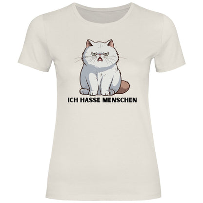 Damen T-Shirt "Ich hasse Menschen" - Grafikmagie