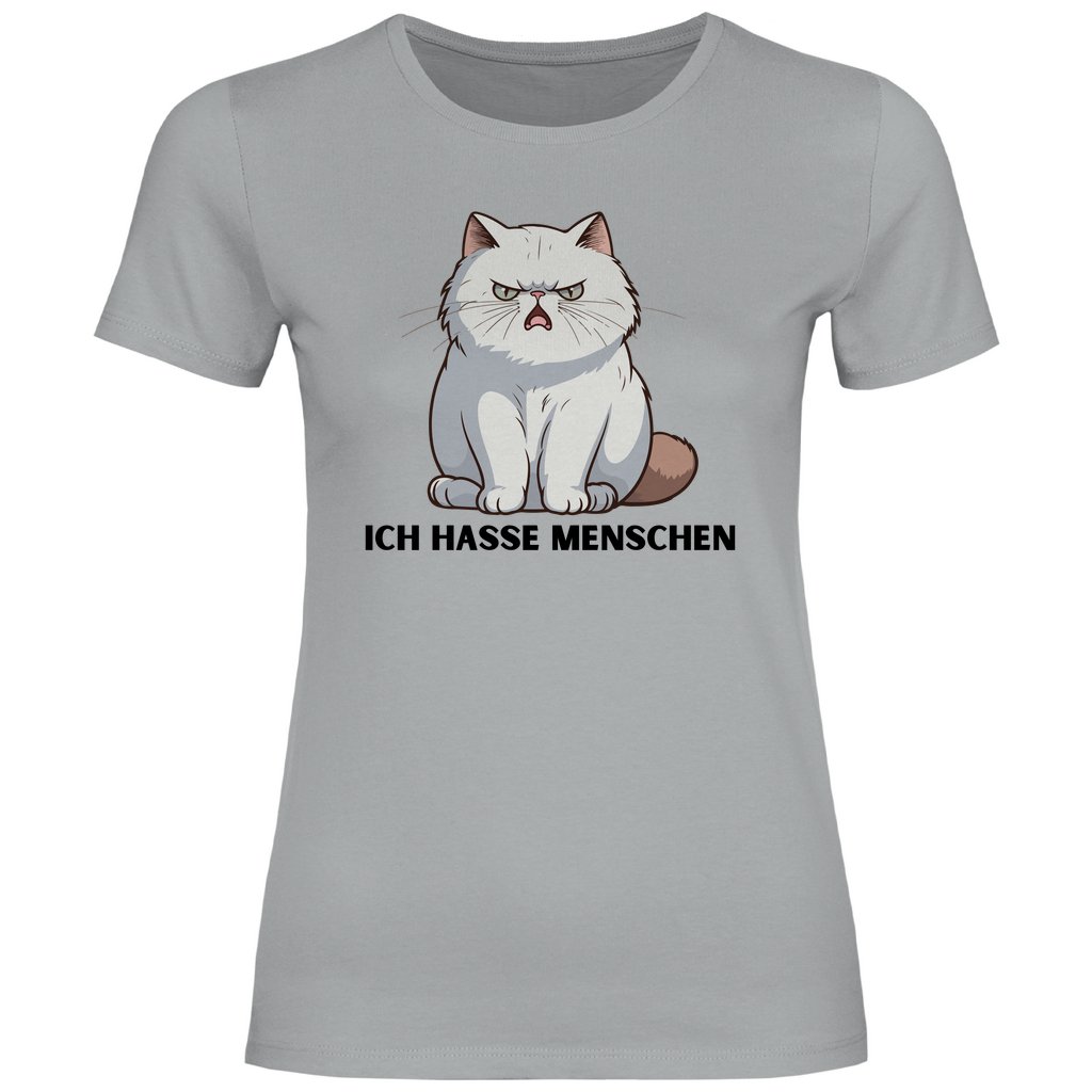Damen T-Shirt "Ich hasse Menschen" - Grafikmagie