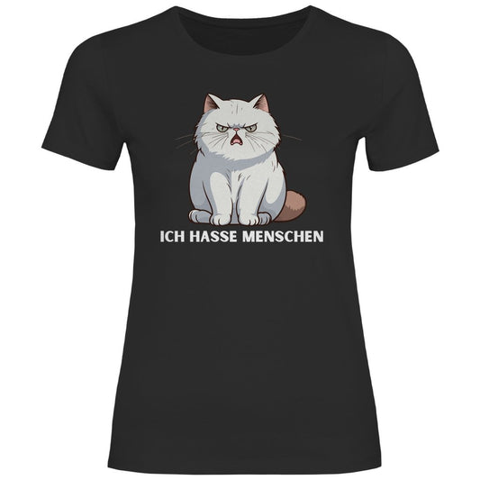 Damen T-Shirt "Ich hasse Menschen" - Grafikmagie