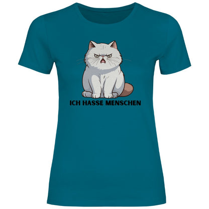 Damen T-Shirt "Ich hasse Menschen" - Grafikmagie