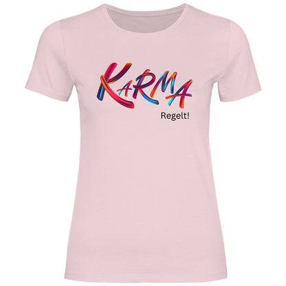 Damen T-Shirt "Karma Regelt" - Grafikmagie