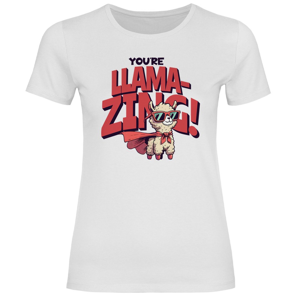 Damen T-Shirt LLAMAZING - Grafikmagie