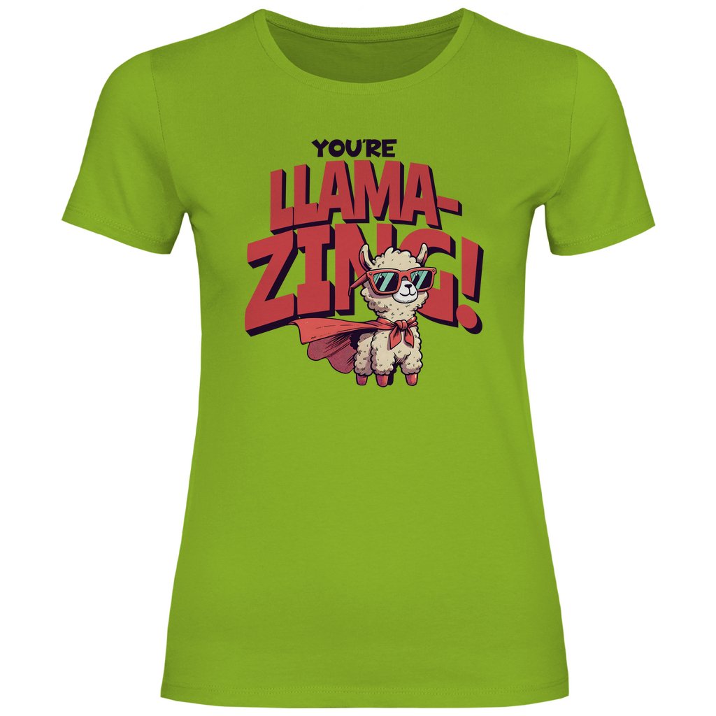 Damen T-Shirt LLAMAZING - Grafikmagie