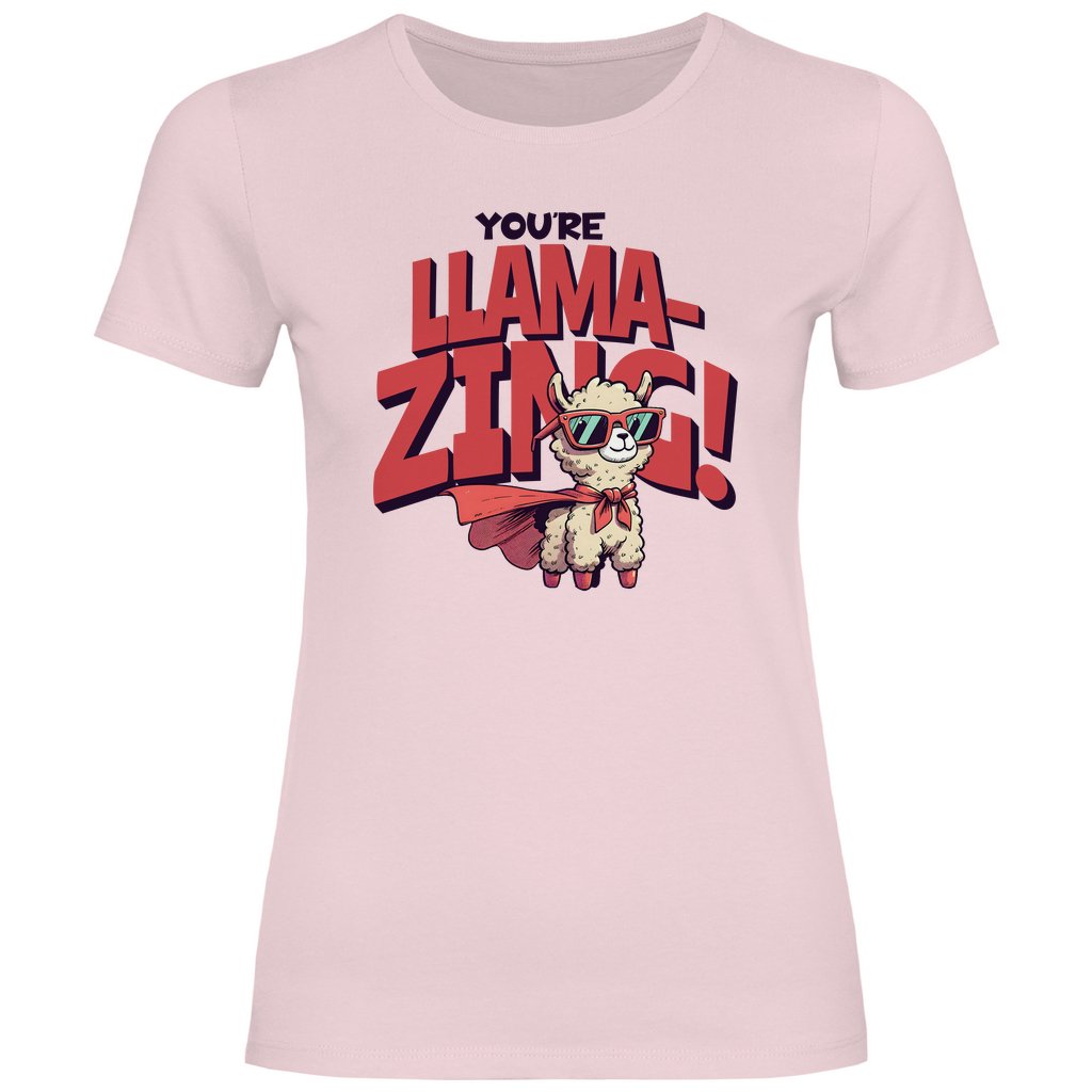 Damen T-Shirt LLAMAZING - Grafikmagie