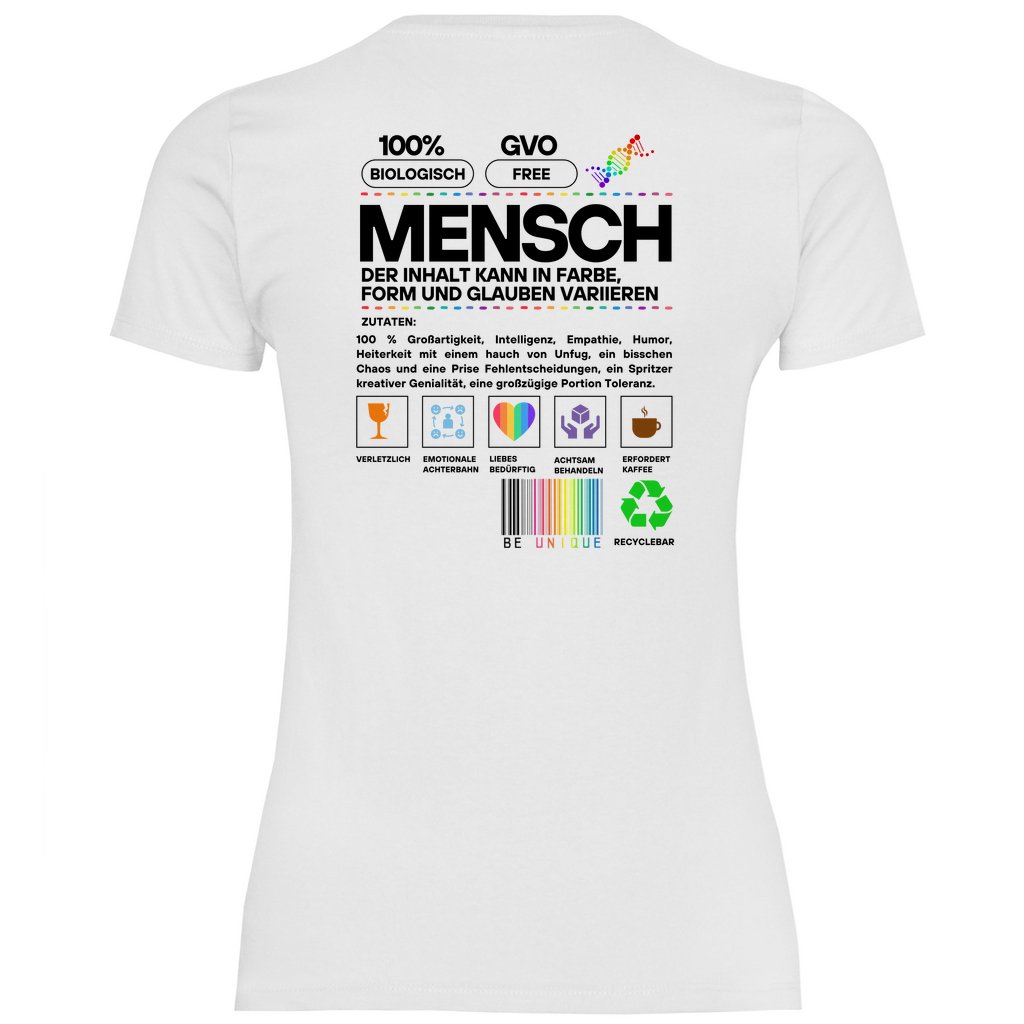 Damen T-Shirt "Mensch..." - Grafikmagie