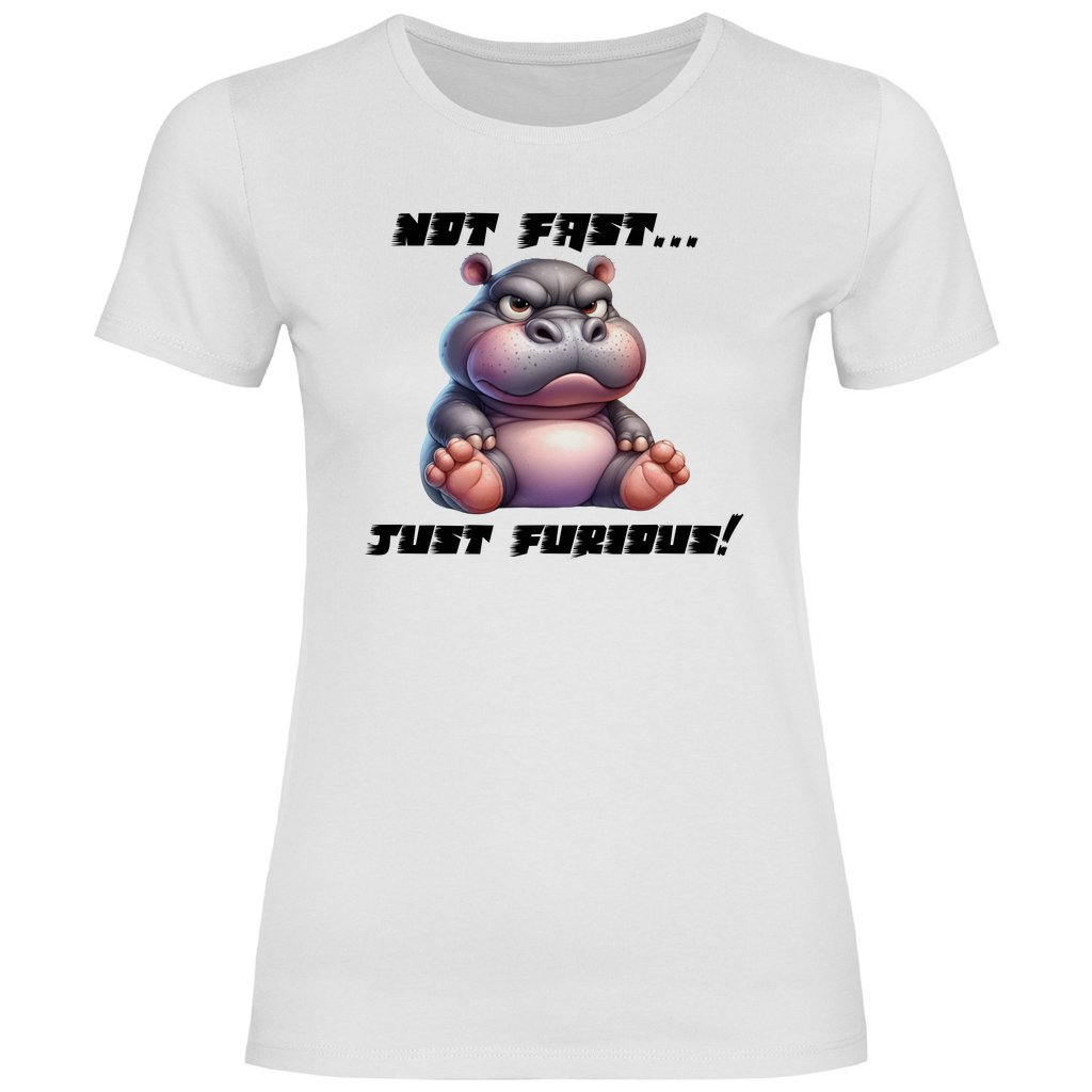 Damen T-Shirt "Not Fast Just Furious" - Grafikmagie