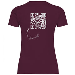 Damen T-Shirt QR Code Linkbaum - Grafikmagie