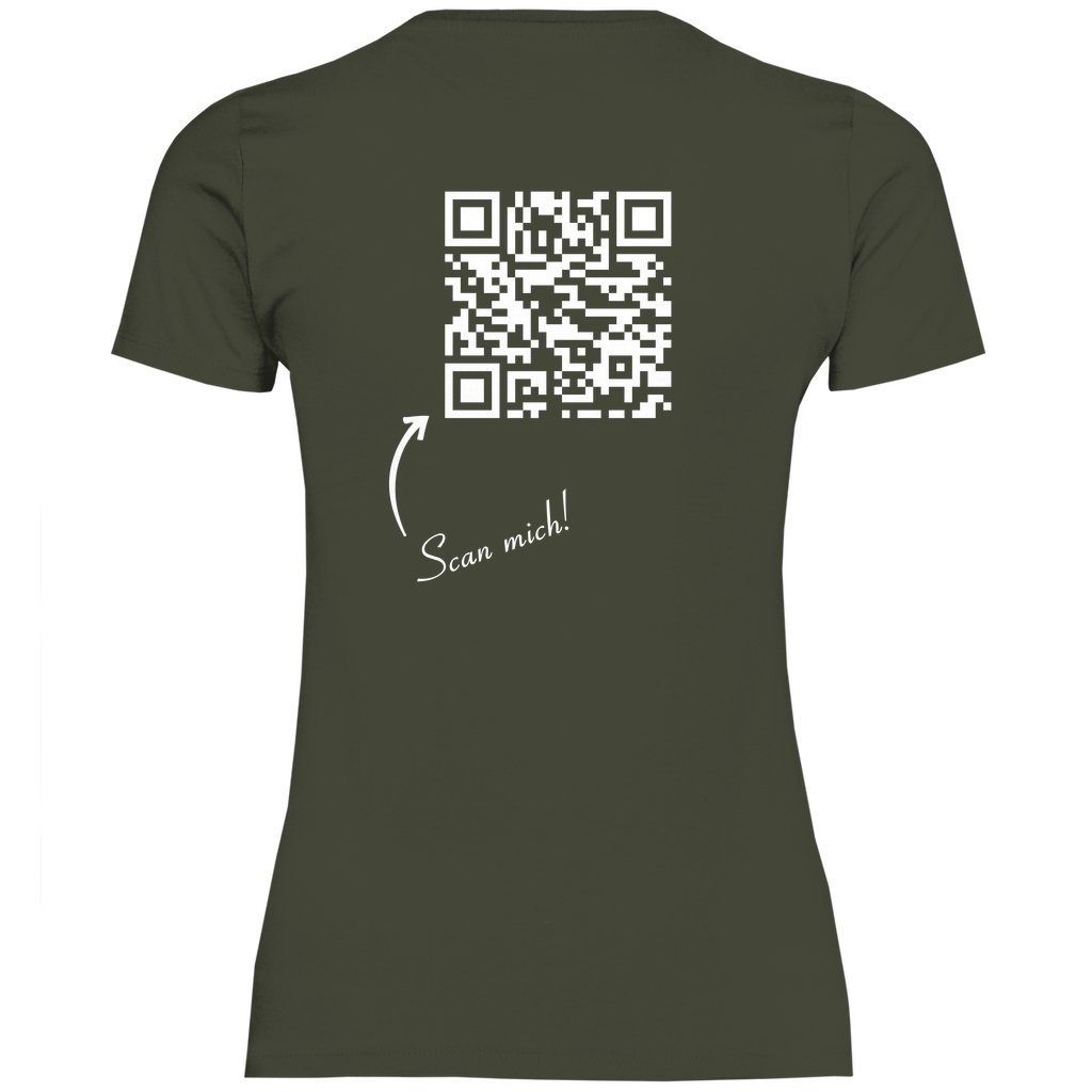 Damen T-Shirt QR Code Linkbaum - Grafikmagie