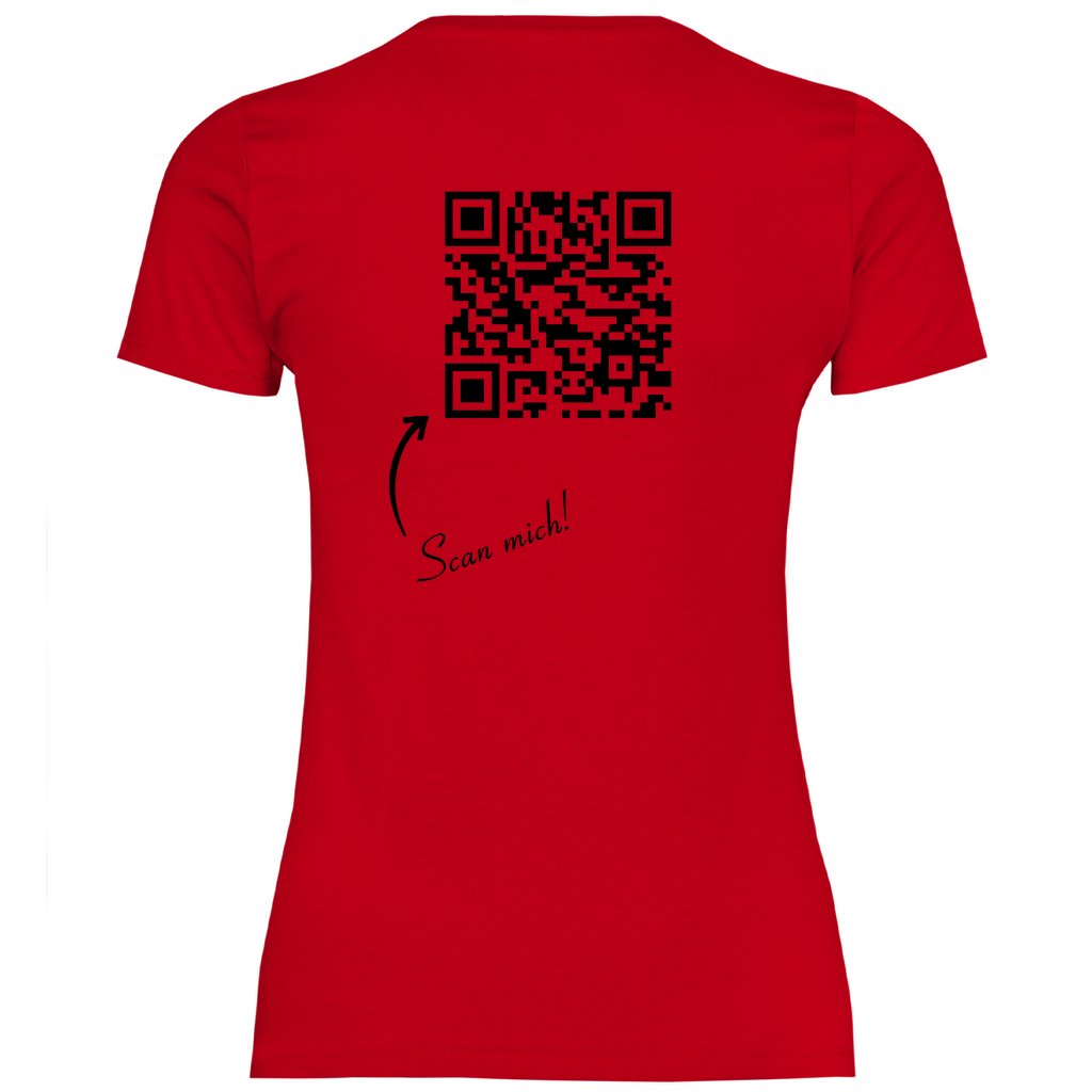 Damen T-Shirt QR Code Linkbaum - Grafikmagie