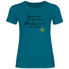 Damen T-Shirt "Sonne im Herzen, blödsinn im Kopf!" - Grafikmagie
