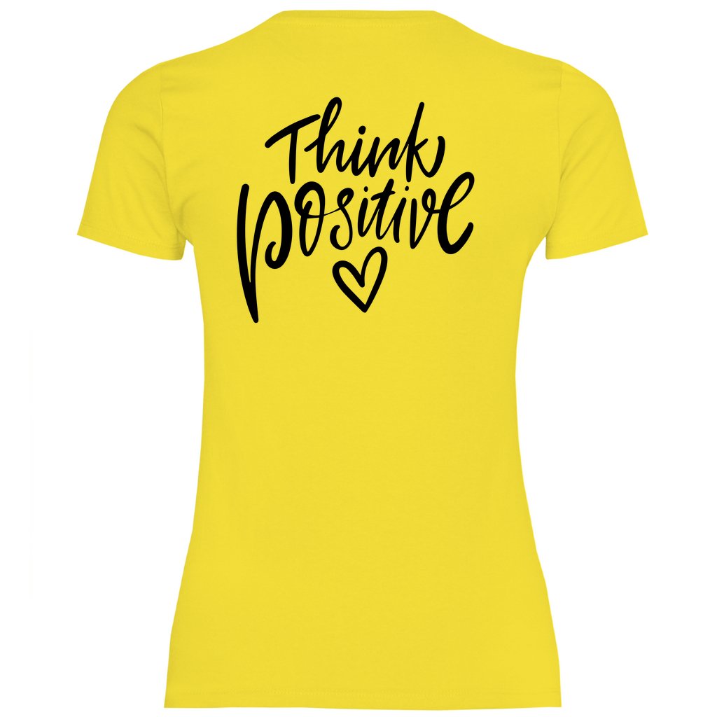 Damen T-Shirt "Think Positive!" - Grafikmagie