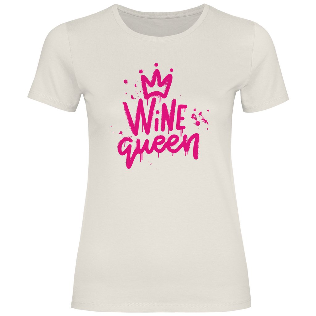 Damen T-Shirt "Wine queen" - Grafikmagie