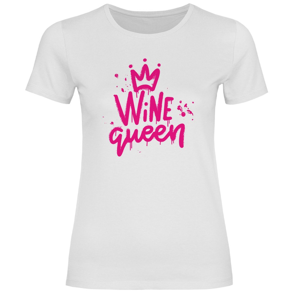 Damen T-Shirt "Wine queen" - Grafikmagie