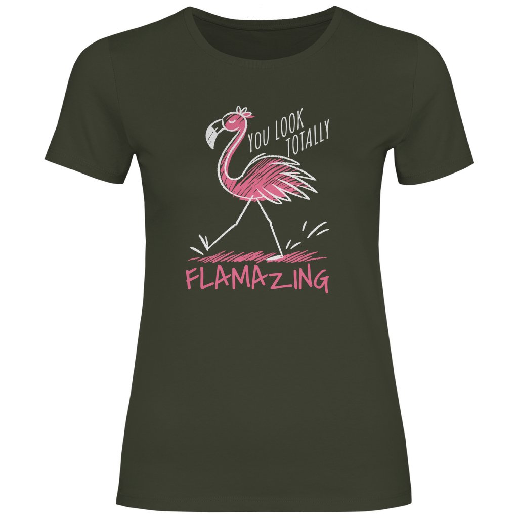 Damen T-Shirt You look totally Flamazing - Grafikmagie