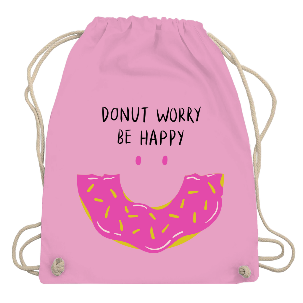 Turnbeutel "Donut worry be happy"
