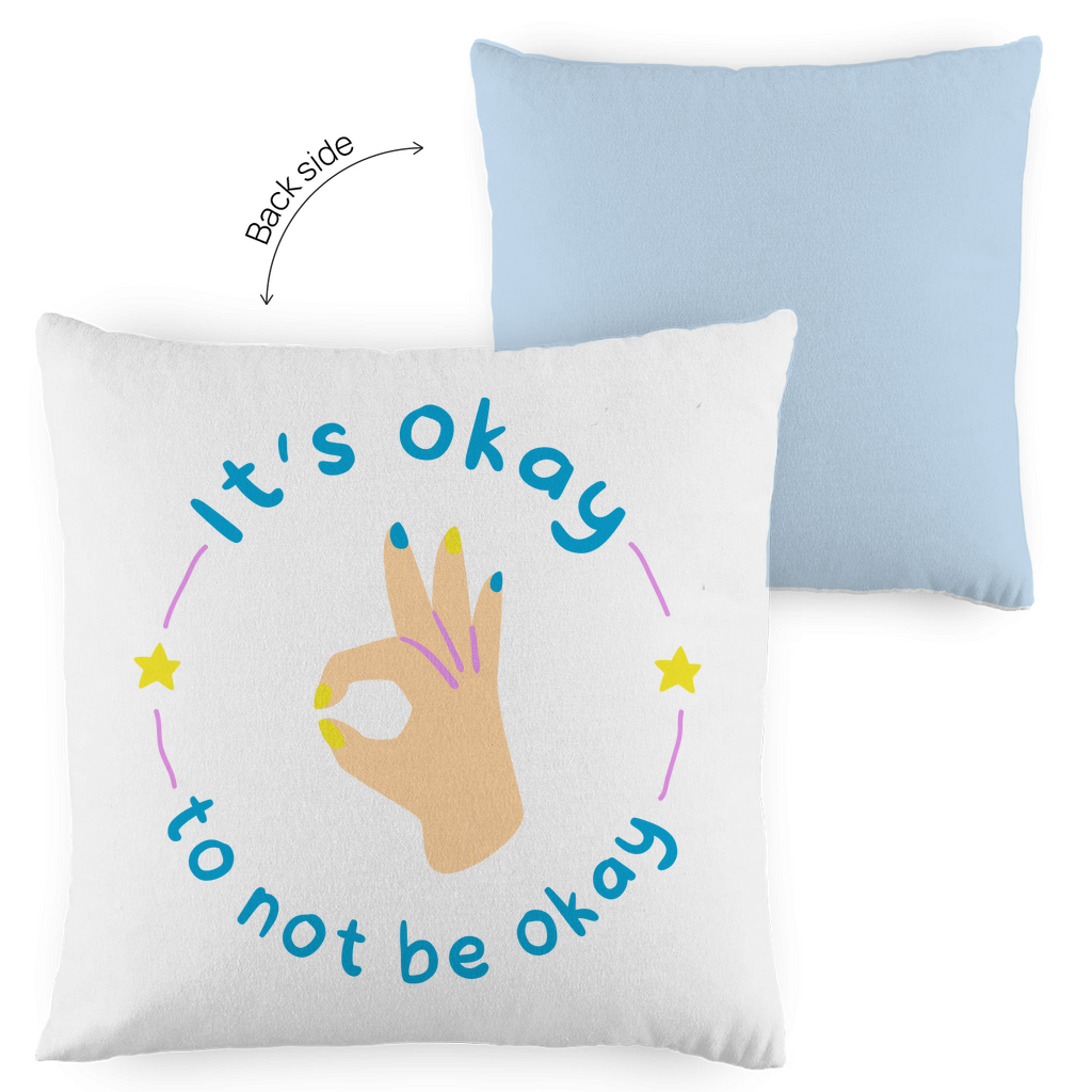 Kopfkissen zweifarbig "its Okay" - Grafikmagie