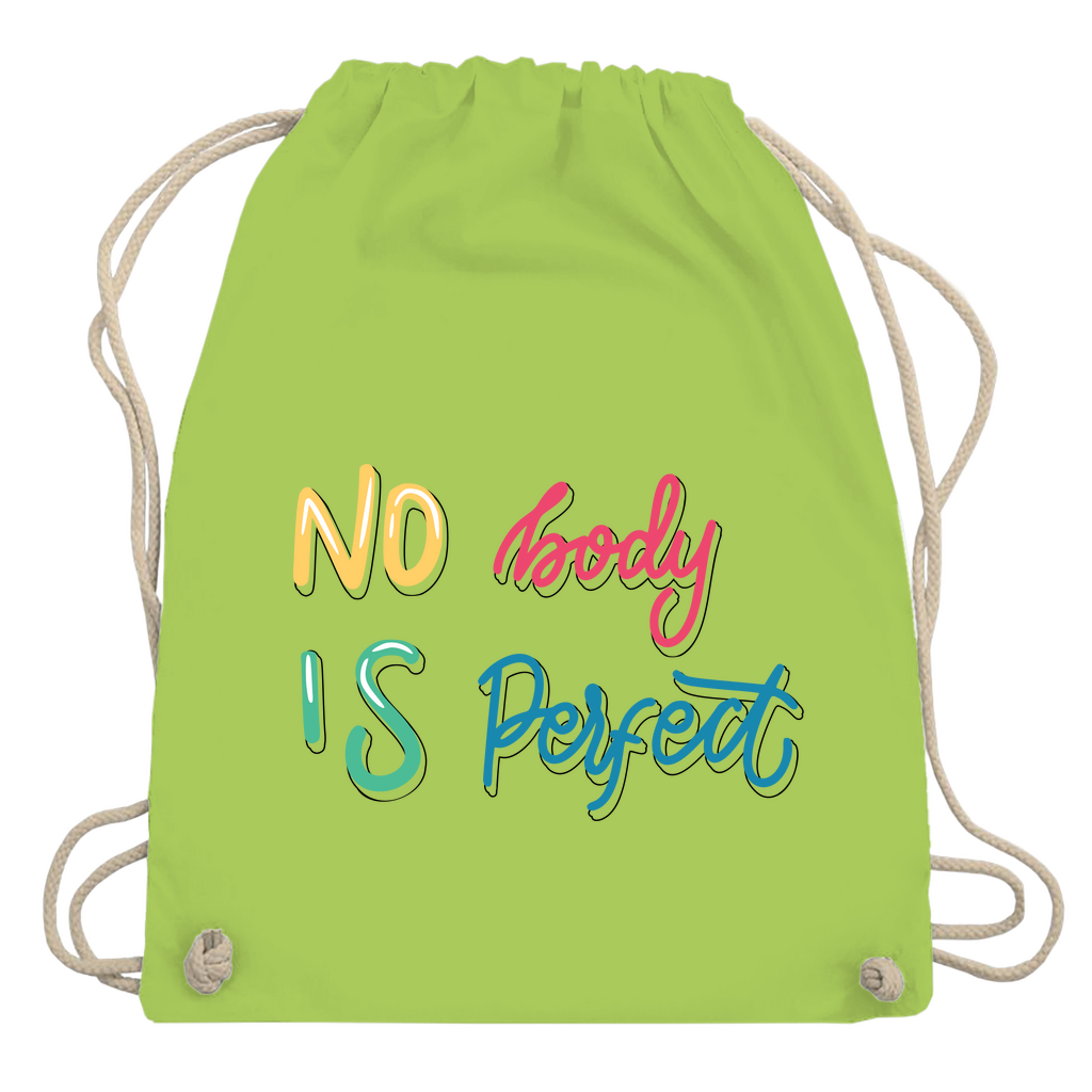 Turnbeutel "No body is perfekt"
