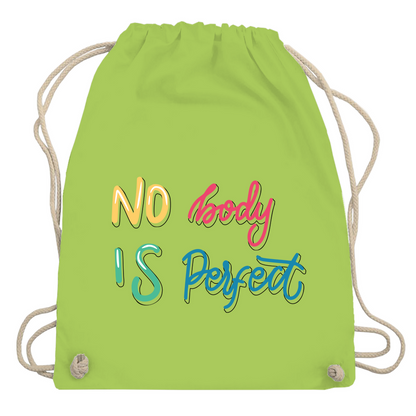 Turnbeutel "No body is perfekt"