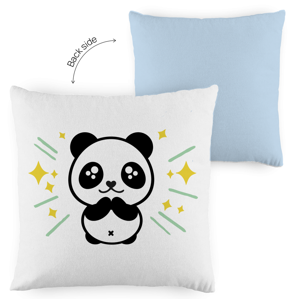 Kopfkissen zweifarbig "Panda" - Grafikmagie