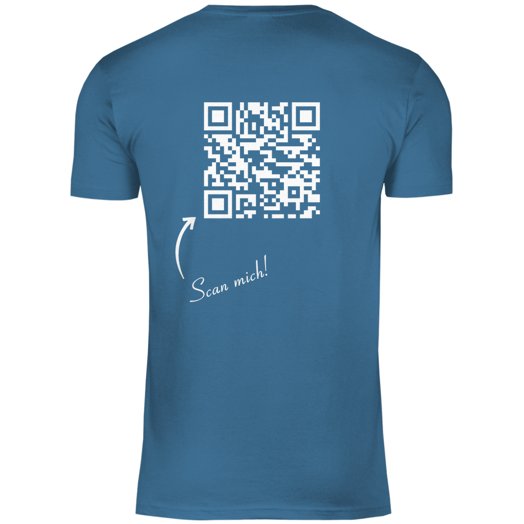 Herren T-Shirt QR Code Social-link